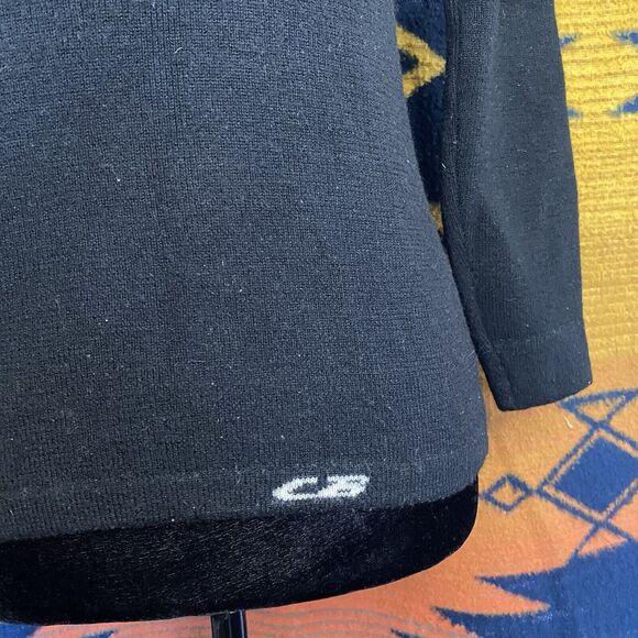 Vintage CB Sports Wool Womens Pullover Sweater. 1/4 Button.  Size 8. Hong Kong. - Picture 3 of 14